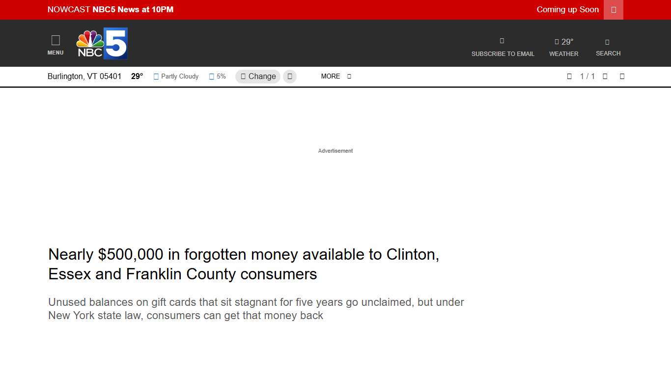 $500,000 in forgotten money available to North Country consumers